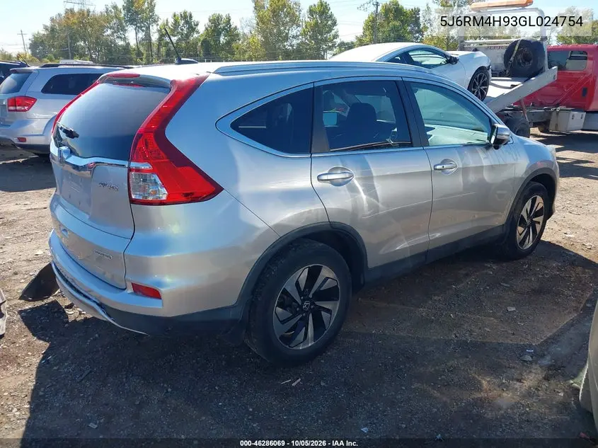 2016 HONDA CR-V VIN 5J6RM4H93GL024754 — фото 4