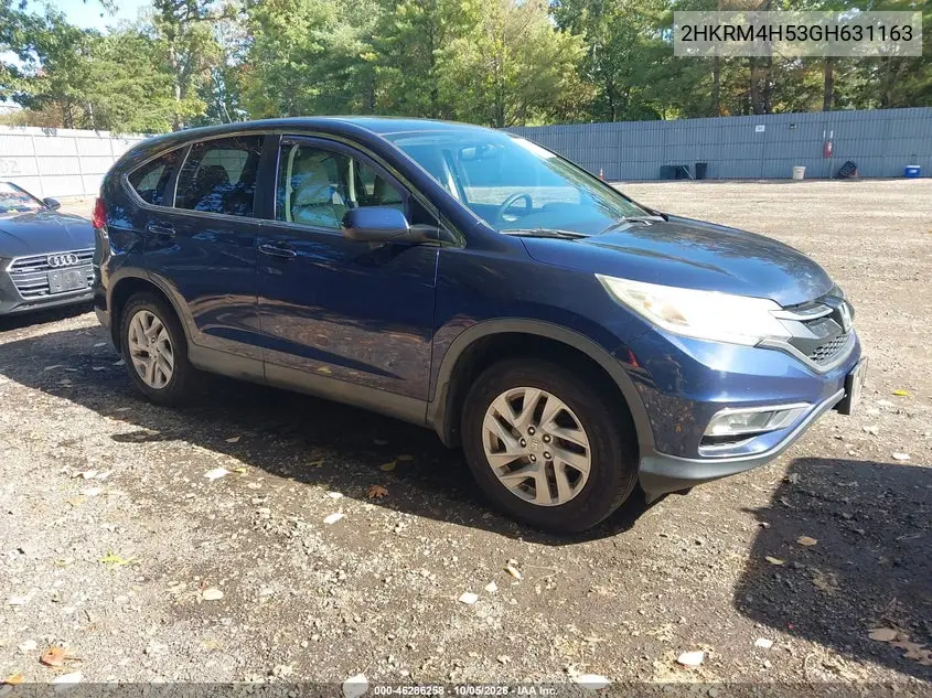 HONDA CR-V 2016, VIN 2HKRM4H53GH631163