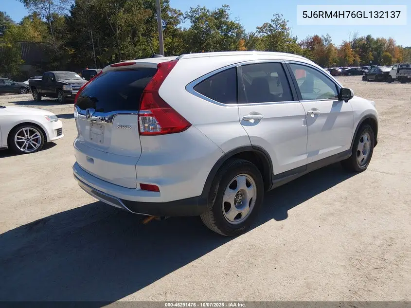 2016 HONDA CR-V VIN 5J6RM4H76GL132137 — фото 4