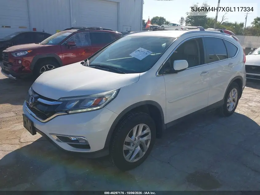 2016 HONDA CR-V VIN 5J6RM4H7XGL117334 — фото 2