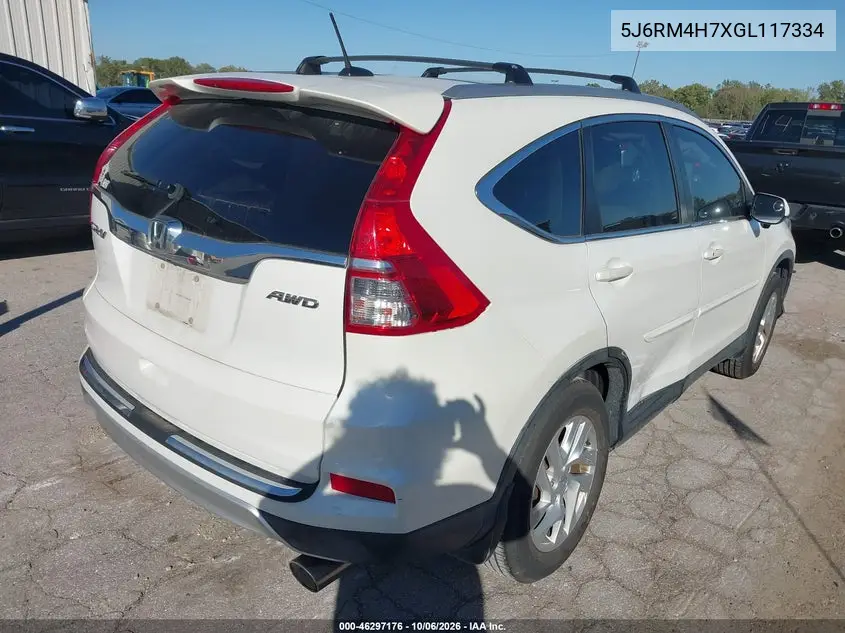 2016 HONDA CR-V VIN 5J6RM4H7XGL117334 — фото 4