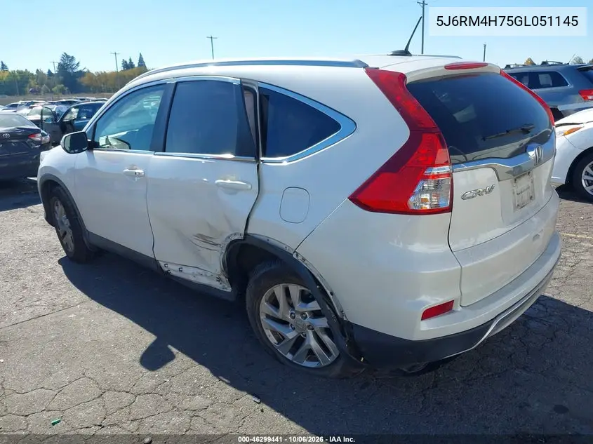 2016 HONDA CR-V VIN 5J6RM4H75GL051145 — фото 3