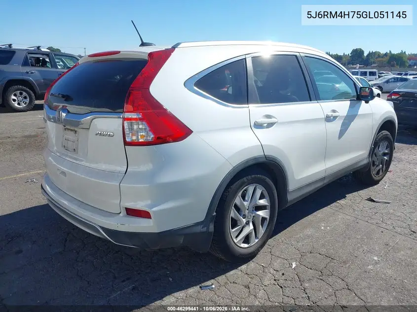 2016 HONDA CR-V VIN 5J6RM4H75GL051145 — фото 4