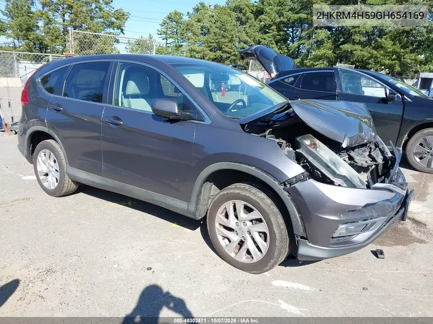 HONDA CR-V 2016, VIN 2HKRM4H59GH654169