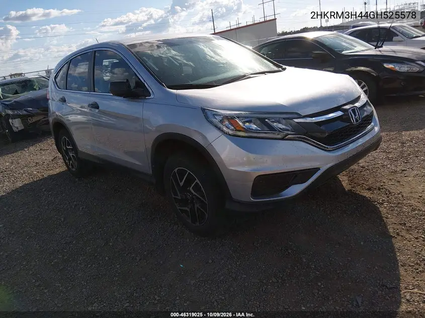 HONDA CR-V 2016, VIN 2HKRM3H44GH525578