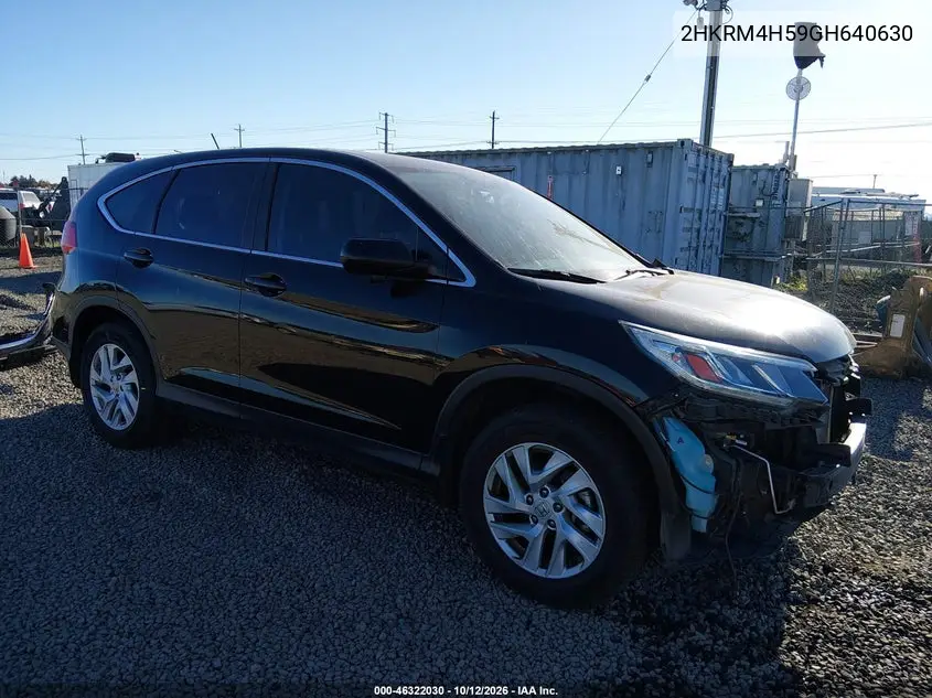 HONDA CR-V 2016, VIN 2HKRM4H59GH640630