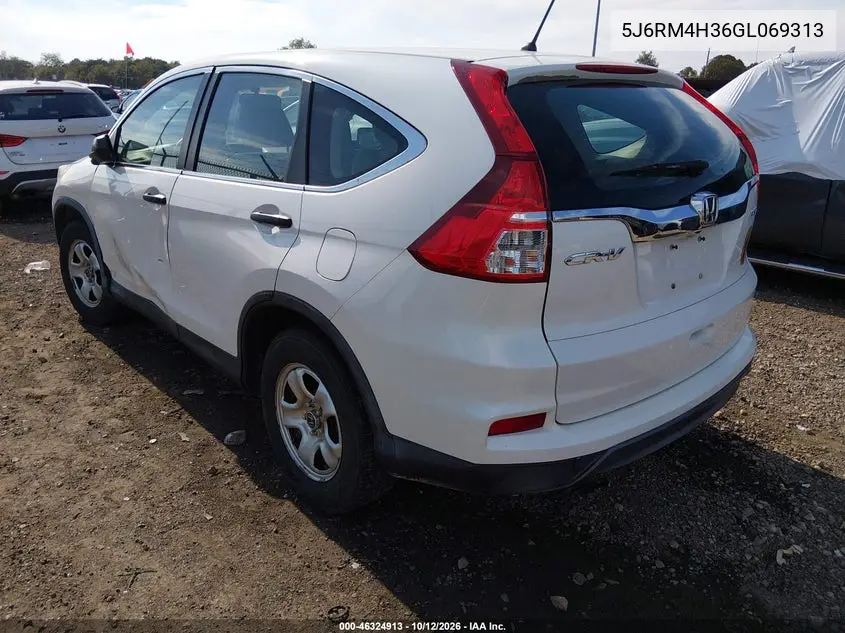 2016 HONDA CR-V VIN 5J6RM4H36GL069313 — фото 3