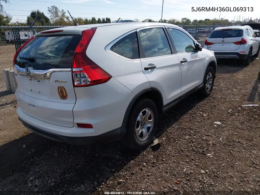 2016 HONDA CR-V VIN 5J6RM4H36GL069313 — фото 4