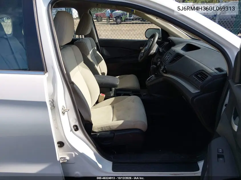 2016 HONDA CR-V VIN 5J6RM4H36GL069313 — фото 5