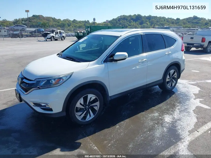 2016 HONDA CR-V VIN 5J6RM4H97GL131659 — фото 2