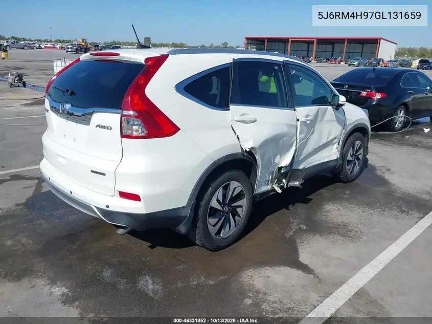 2016 HONDA CR-V VIN 5J6RM4H97GL131659 — фото 4