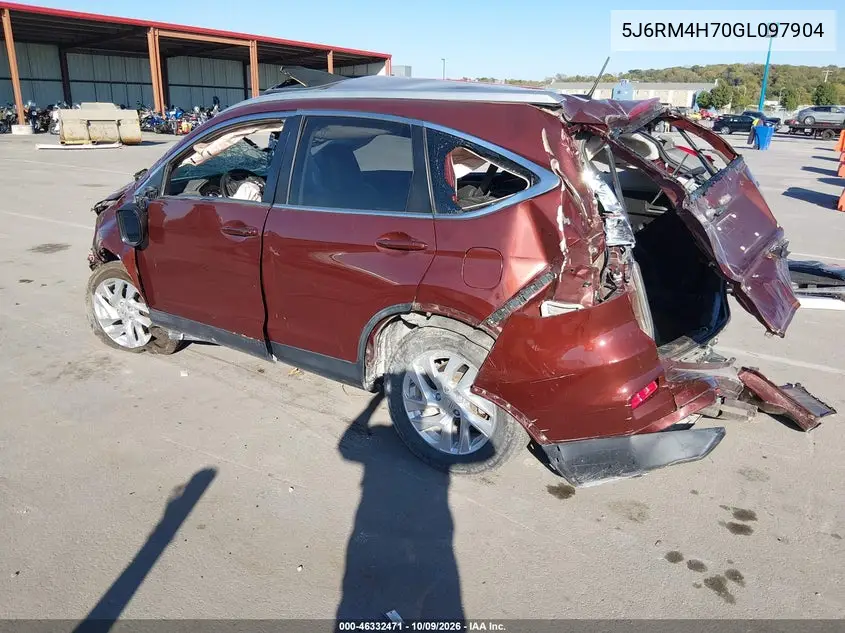2016 HONDA CR-V VIN 5J6RM4H70GL097904 — фото 3