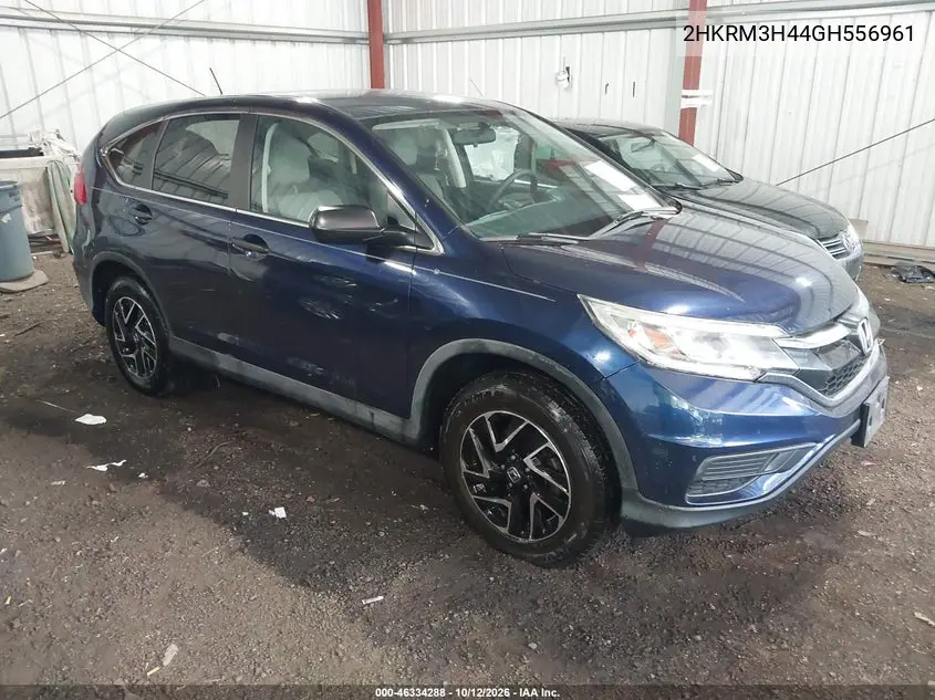 HONDA CR-V 2016, VIN 2HKRM3H44GH556961