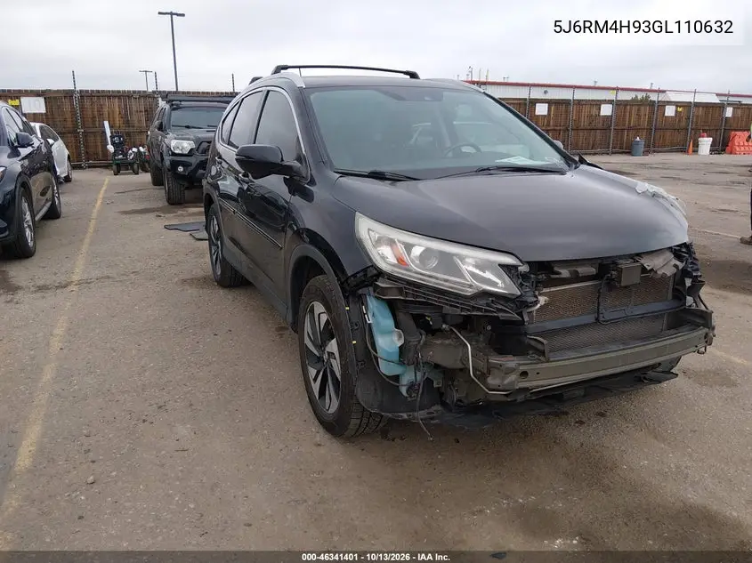 HONDA CR-V 2016, VIN 5J6RM4H93GL110632