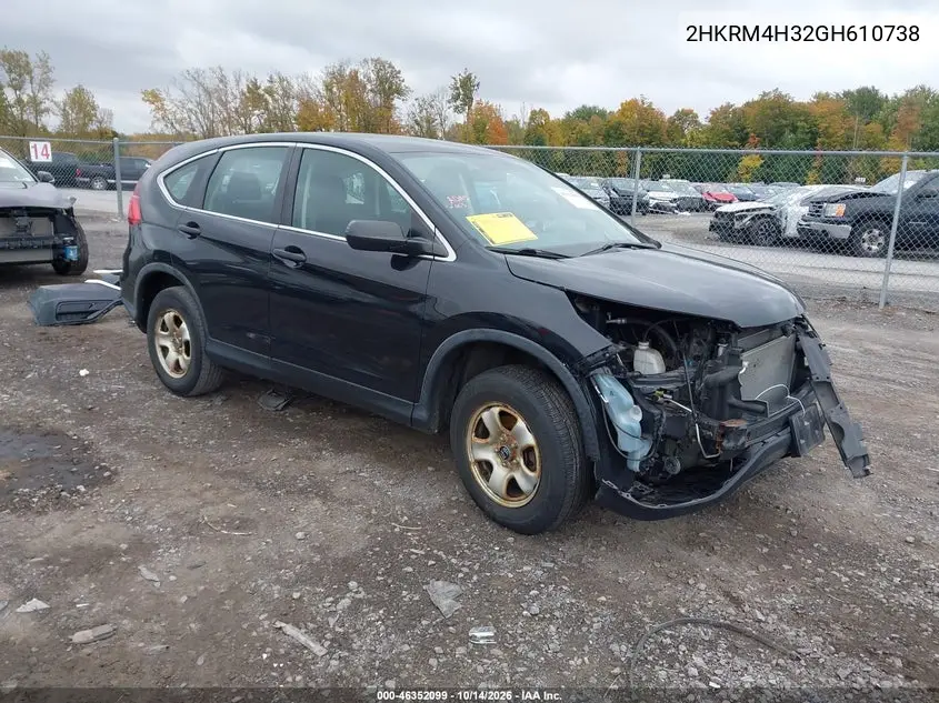 HONDA CR-V 2016, VIN 2HKRM4H32GH610738