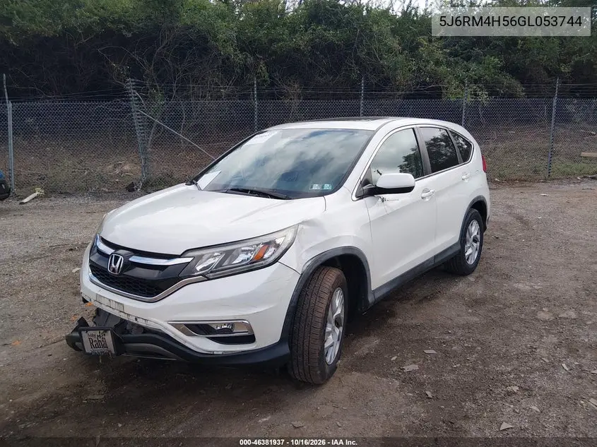 2016 HONDA CR-V VIN 5J6RM4H56GL053744 — фото 2