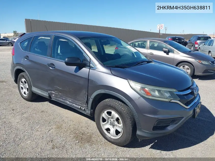 HONDA CR-V 2016, VIN 2HKRM4H35GH638811