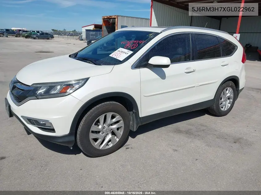 2016 HONDA CR-V VIN 5J6RM3H7XGL022962 — фото 2