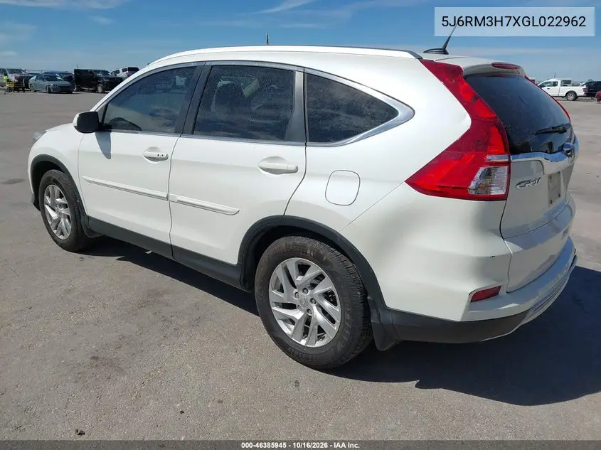 2016 HONDA CR-V VIN 5J6RM3H7XGL022962 — фото 3