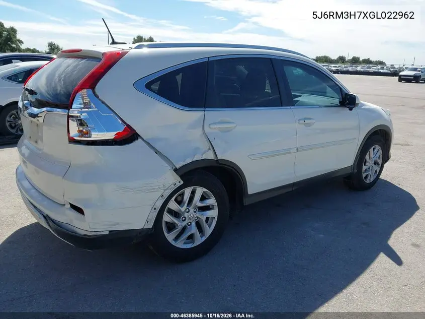 2016 HONDA CR-V VIN 5J6RM3H7XGL022962 — фото 4