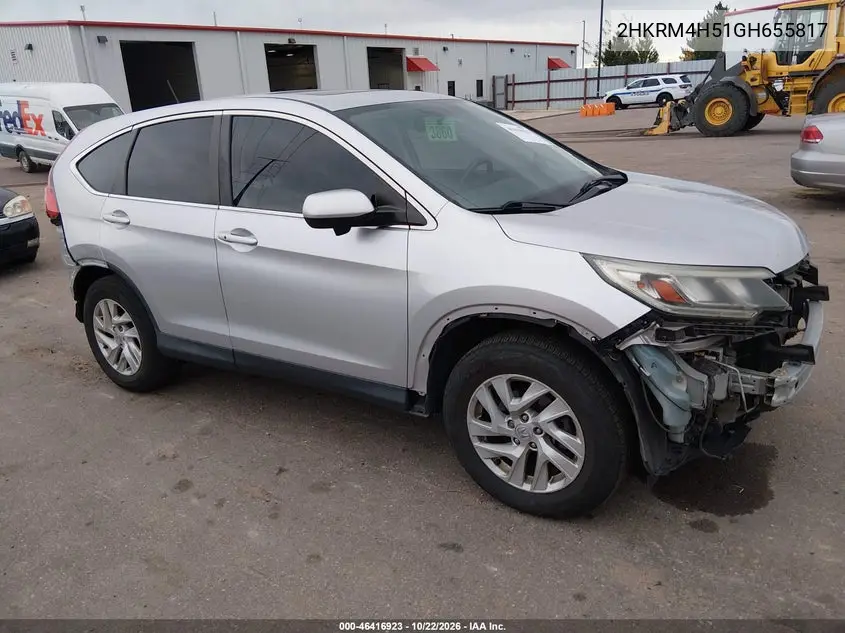 HONDA CR-V 2016, VIN 2HKRM4H51GH655817