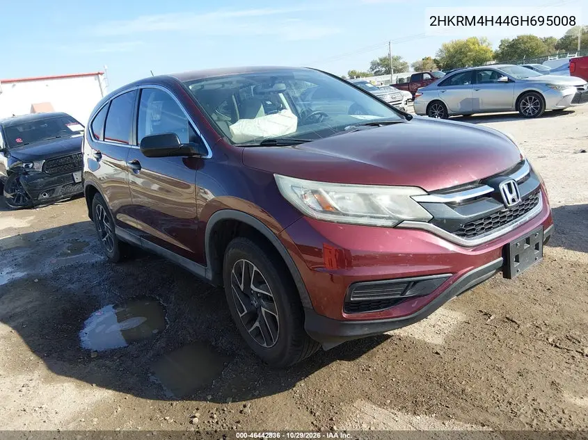 HONDA CR-V 2016, VIN 2HKRM4H44GH695008