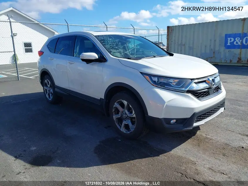 HONDA CR-V 2017, VIN 2HKRW2H89HH134547