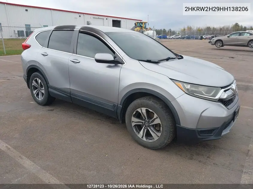 HONDA CR-V 2017, VIN 2HKRW2H29HH138206