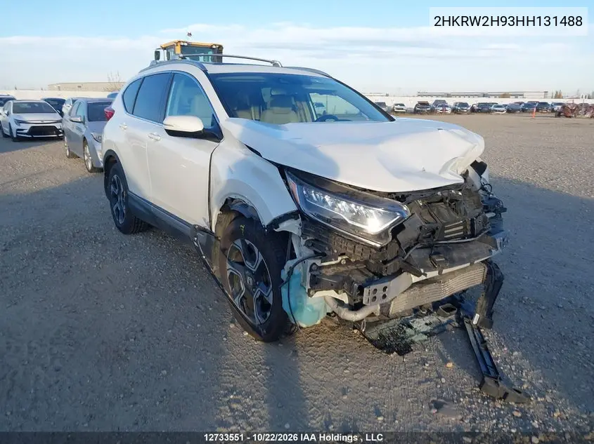 HONDA CR-V 2017, VIN 2HKRW2H93HH131488
