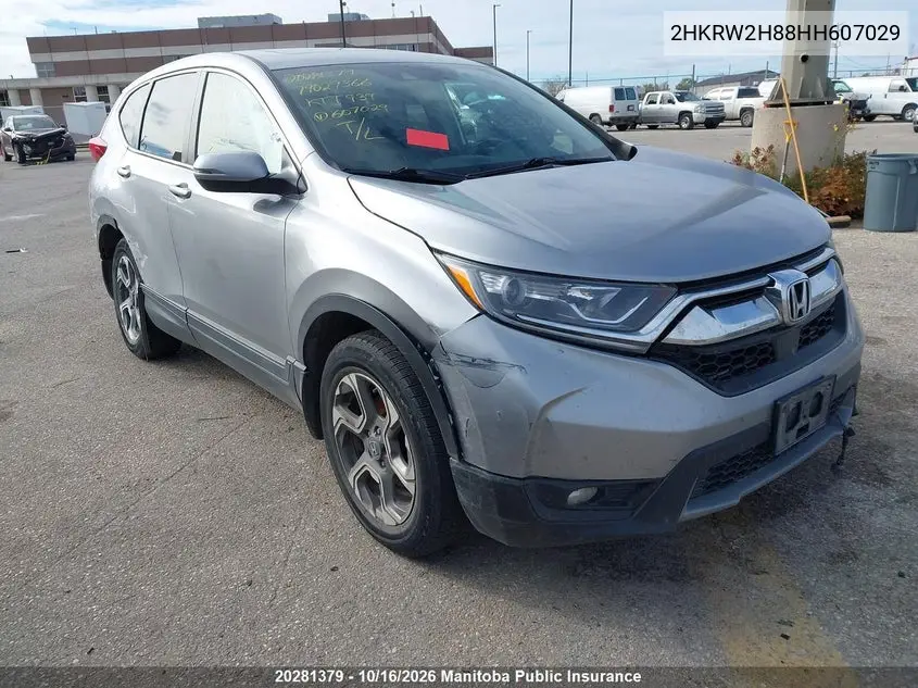 HONDA CR-V 2017, VIN 2HKRW2H88HH607029