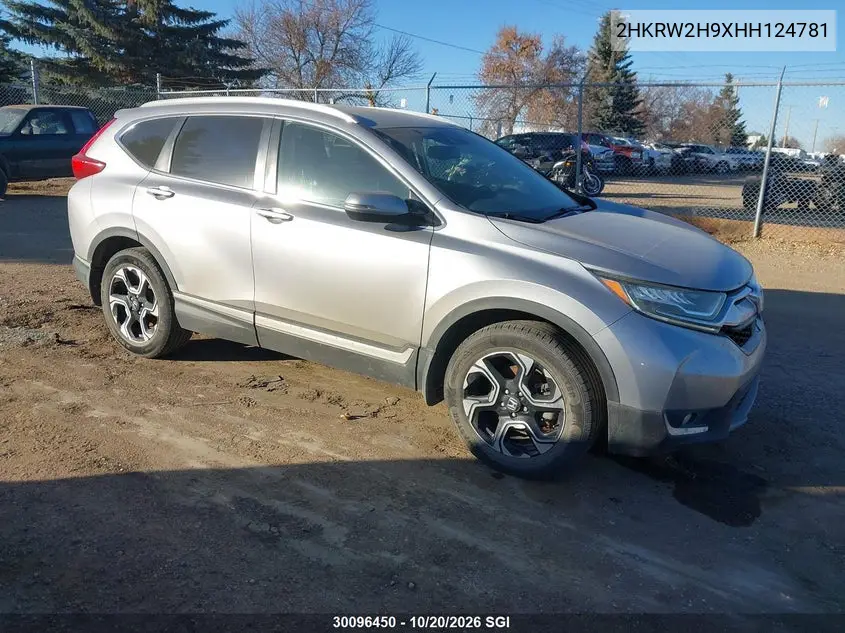 HONDA CR-V 2017, VIN 2HKRW2H9XHH124781