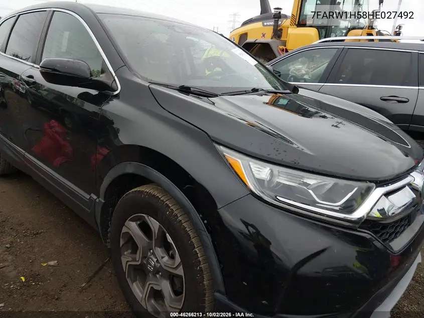 HONDA CR-V 2017, VIN 7FARW1H58HE027492