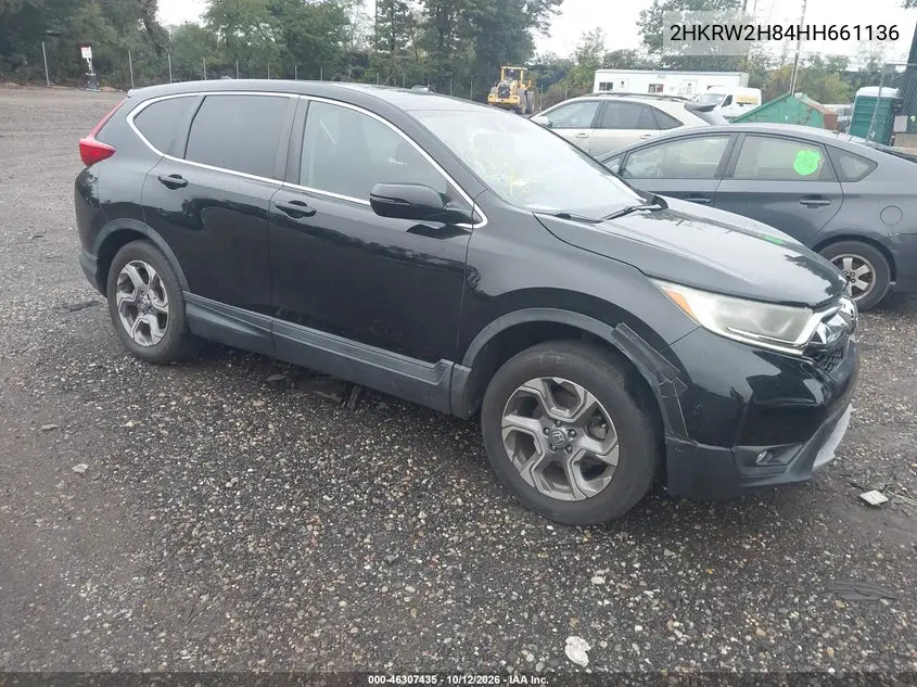 HONDA CR-V 2017, VIN 2HKRW2H84HH661136