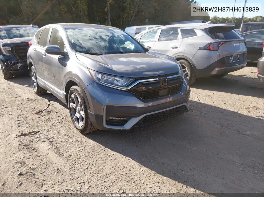 HONDA CR-V 2017, VIN 2HKRW2H87HH613839