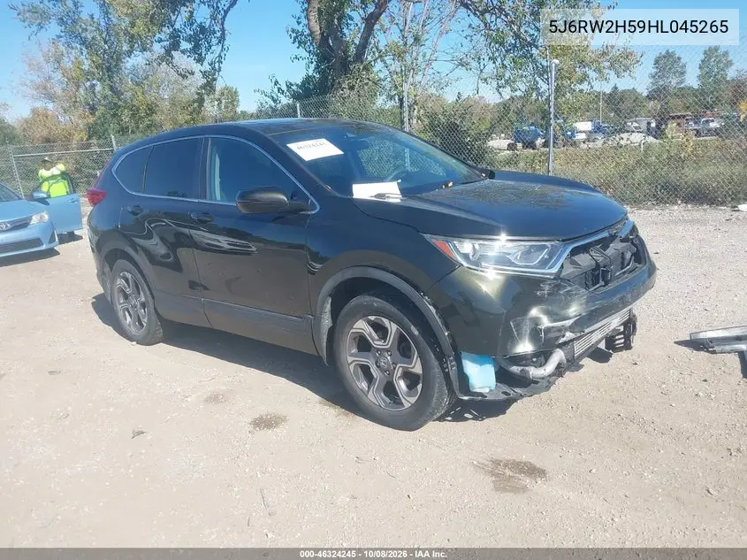 HONDA CR-V 2017, VIN 5J6RW2H59HL045265