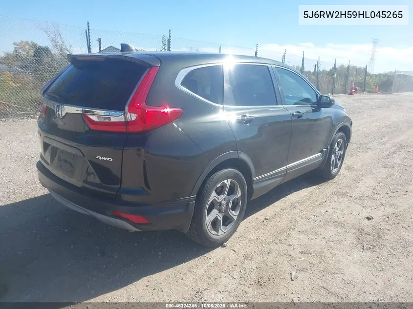 2017 HONDA CR-V VIN 5J6RW2H59HL045265 — фото 4