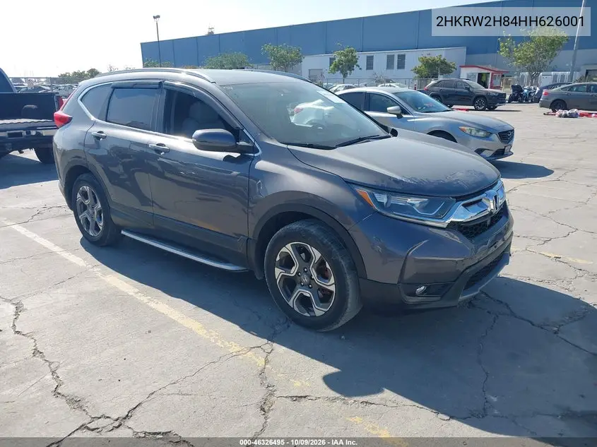 HONDA CR-V 2017, VIN 2HKRW2H84HH626001