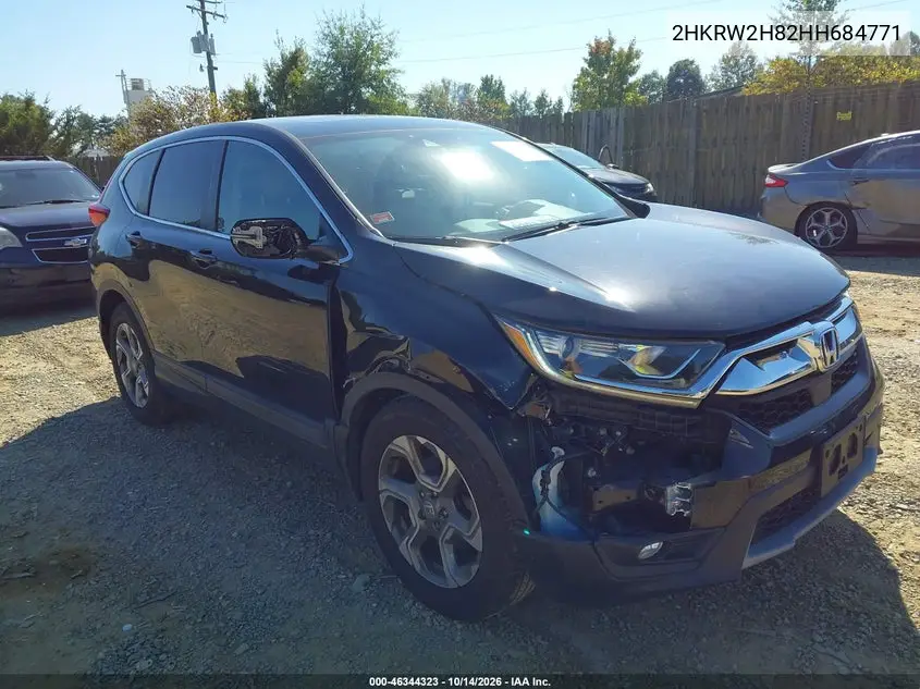 HONDA CR-V 2017, VIN 2HKRW2H82HH684771