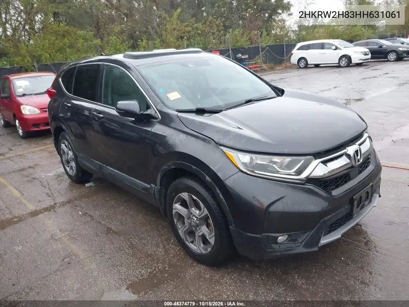 HONDA CR-V 2017, VIN 2HKRW2H83HH631061