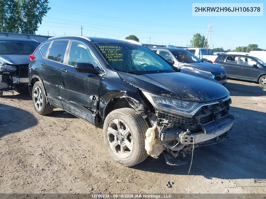 HONDA CR-V 2018, VIN 2HKRW2H96JH106378