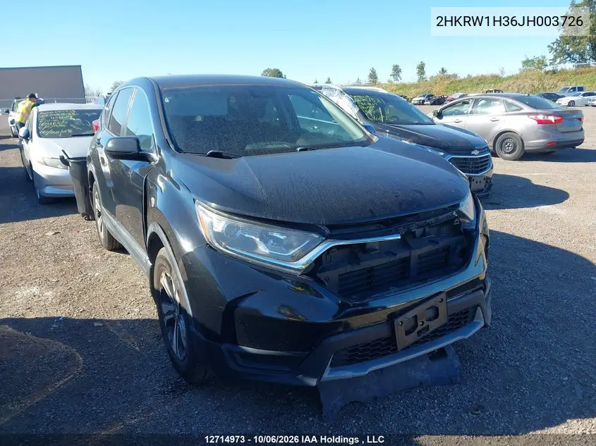 HONDA CR-V 2018, VIN 2HKRW1H36JH003726