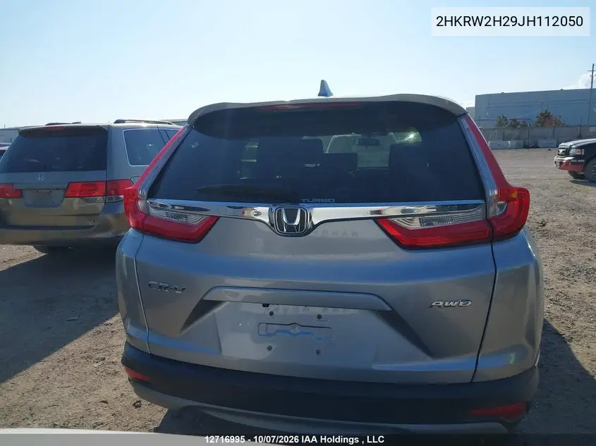 HONDA CR-V 2018, VIN 2HKRW2H29JH112050