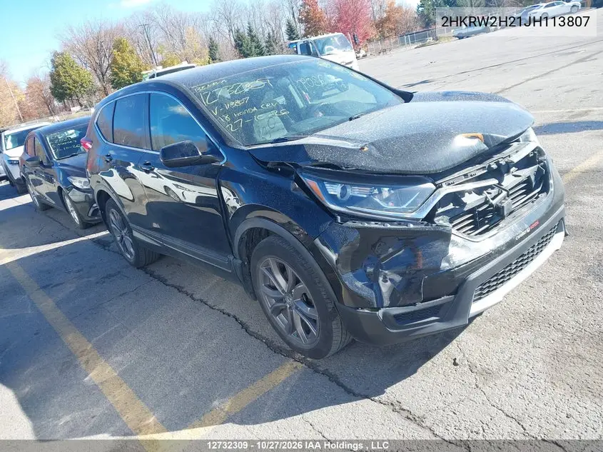 HONDA CR-V 2018, VIN 2HKRW2H21JH113807