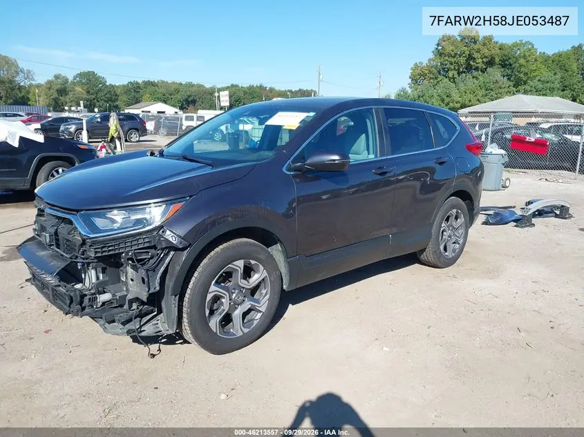 2018 HONDA CR-V VIN 7FARW2H58JE053487 — фото 2