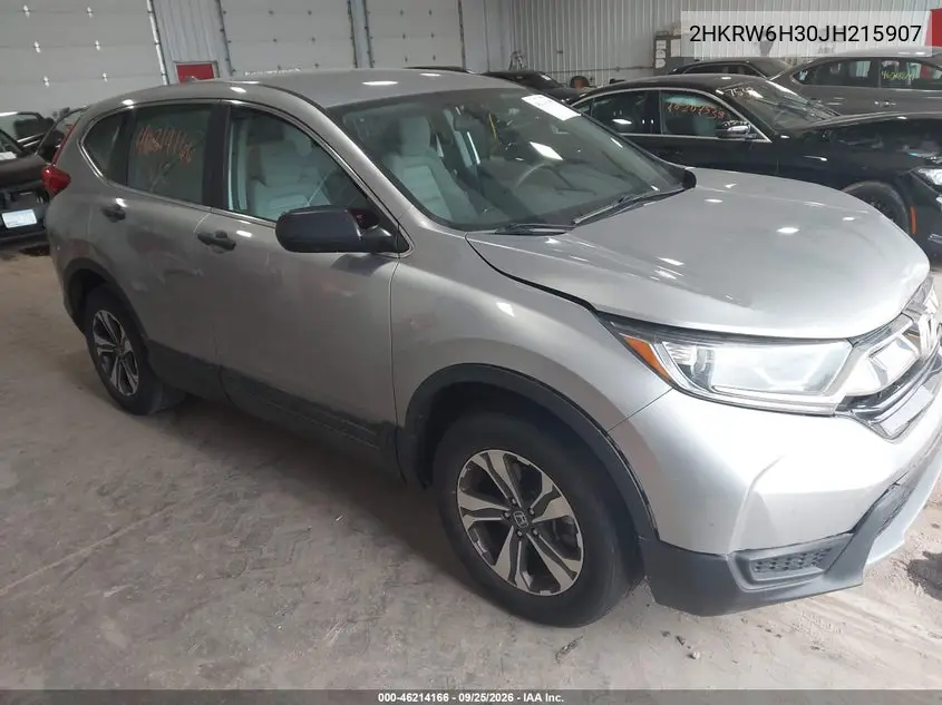 HONDA CR-V 2018, VIN 2HKRW6H30JH215907