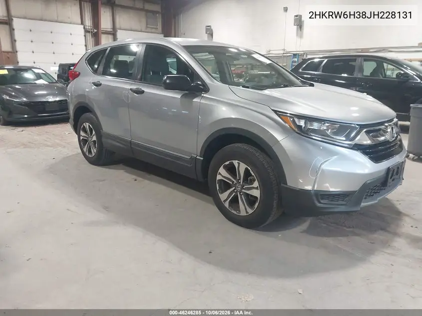 HONDA CR-V 2018, VIN 2HKRW6H38JH228131