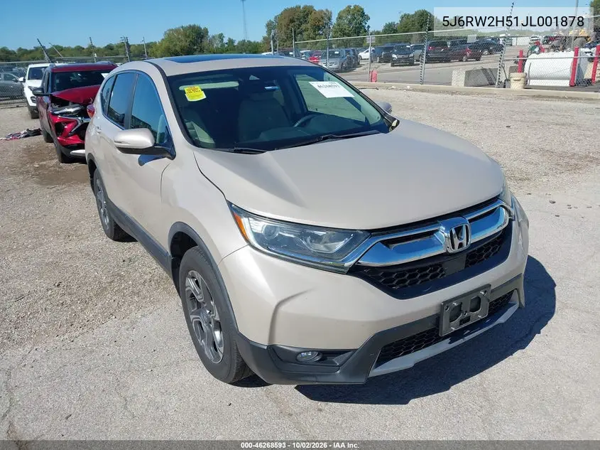 HONDA CR-V 2018, VIN 5J6RW2H51JL001878