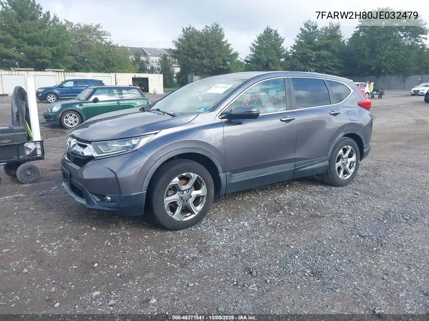 2018 HONDA CR-V VIN 7FARW2H80JE032479 — фото 2