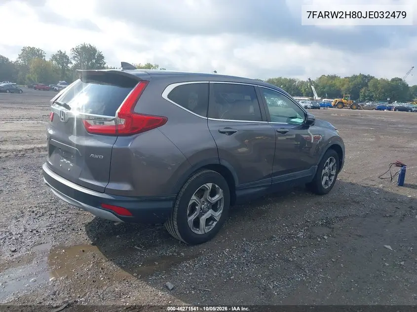 2018 HONDA CR-V VIN 7FARW2H80JE032479 — фото 4