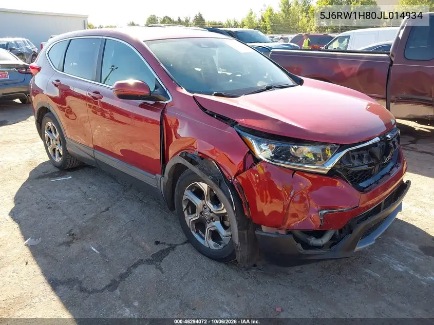 HONDA CR-V 2018, VIN 5J6RW1H80JL014934